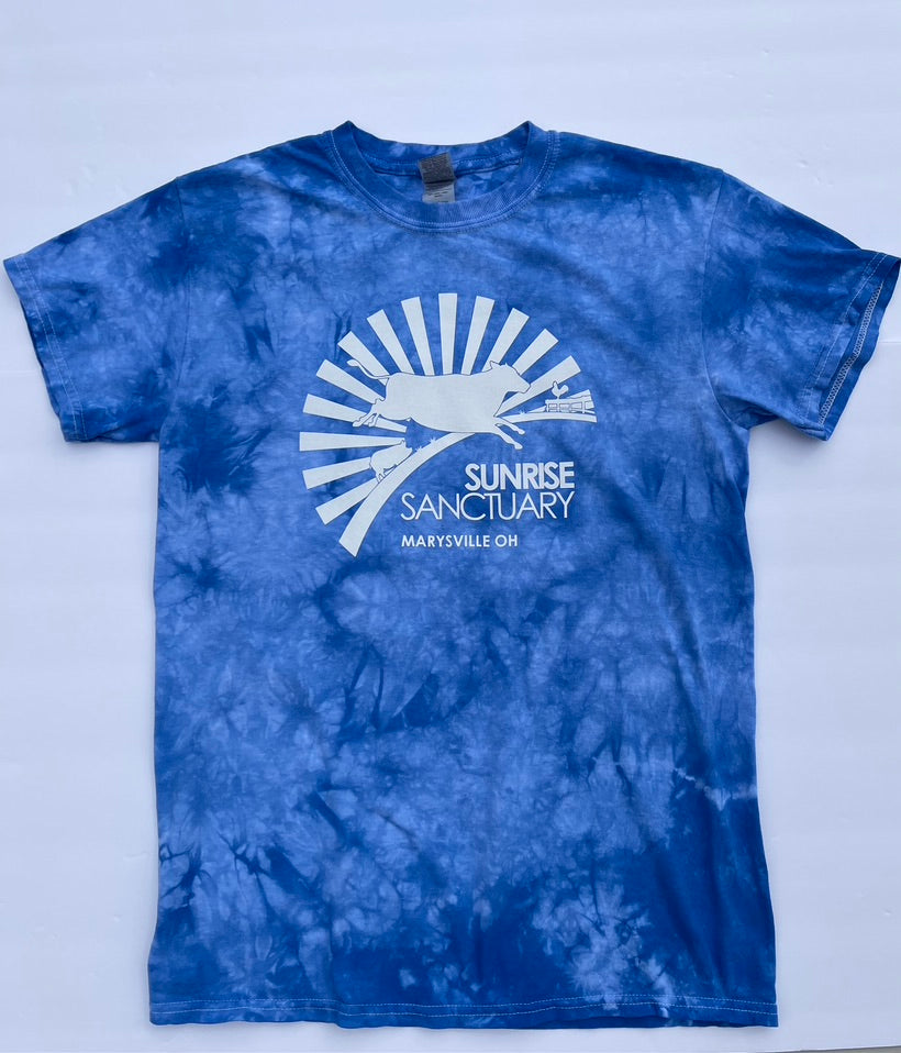 Tie-Dye T-Shirt with White Logo