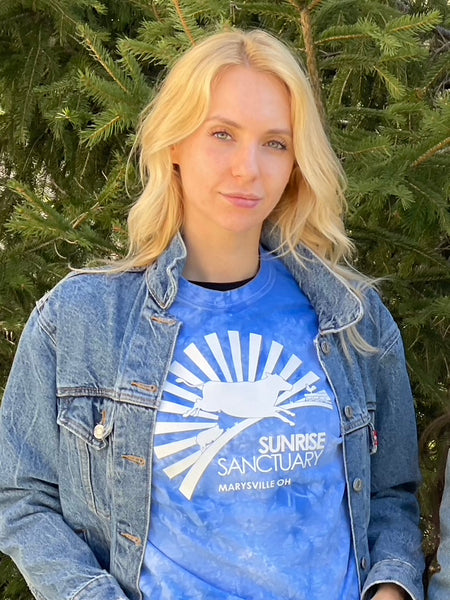 Tie-Dye T-Shirt with White Logo