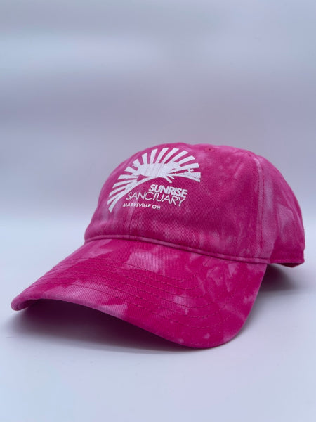 Dad Cap - Tie-Dye and Single Color Solid with White Logo